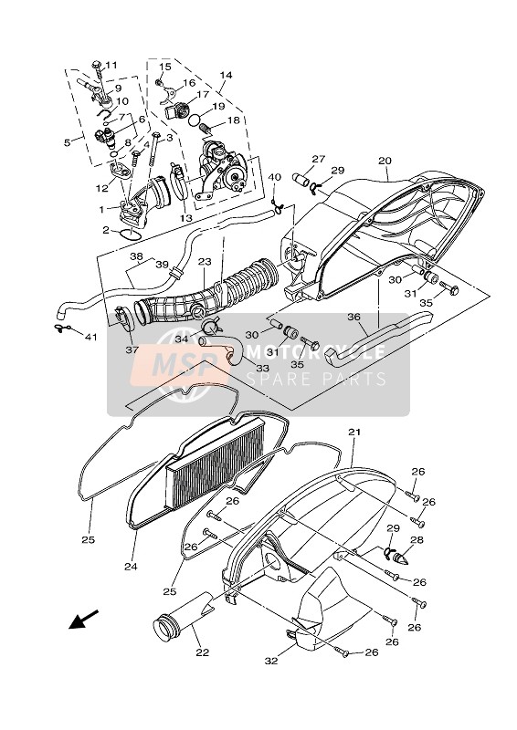 Yamaha TRICITY 155 2020 INTAKE for a 2020 Yamaha TRICITY 155